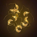 décorations de ramadan lumineuses en forme de lune